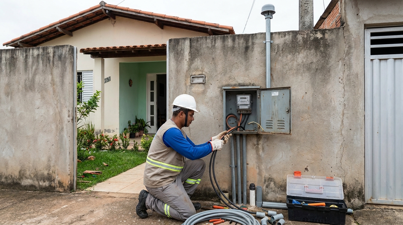 Instalacao de padrao de energia em Palhoça‑SC
